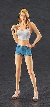 Hasegawa 1/12 12 Figure Collection 6 Blonde Girl Model Kit — box art