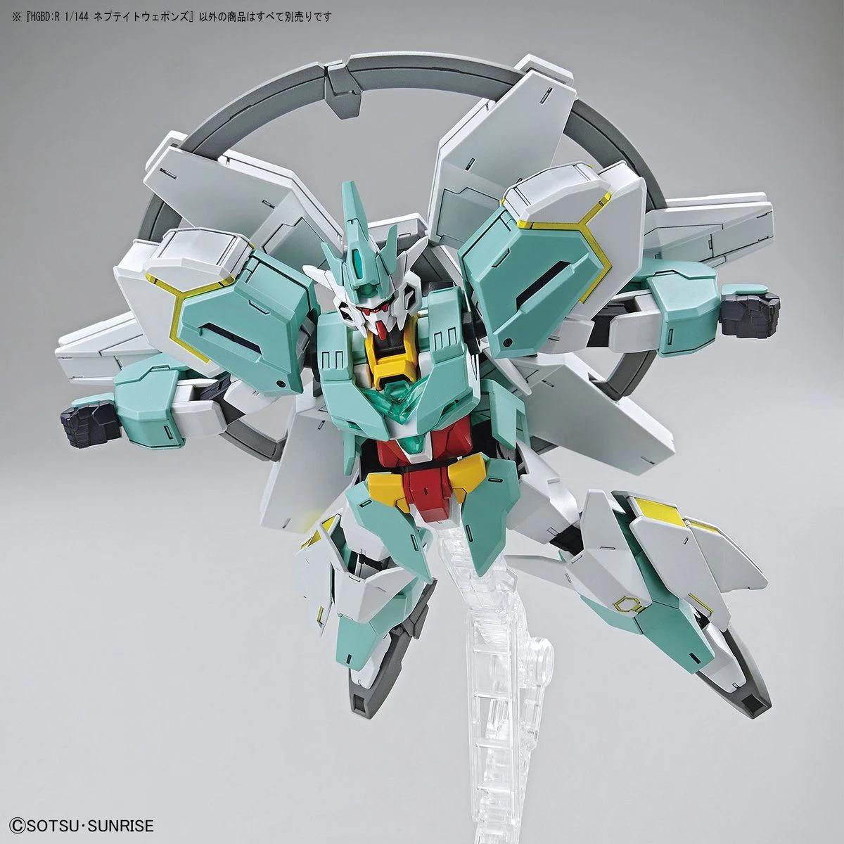 Bandai 1/144 HG Nepteight Weapons Build Divers Model Kit — official product photo 2