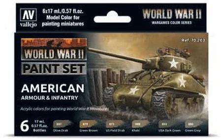 Vallejo Color Ww2 US Armor Inf Set 6 — product photo