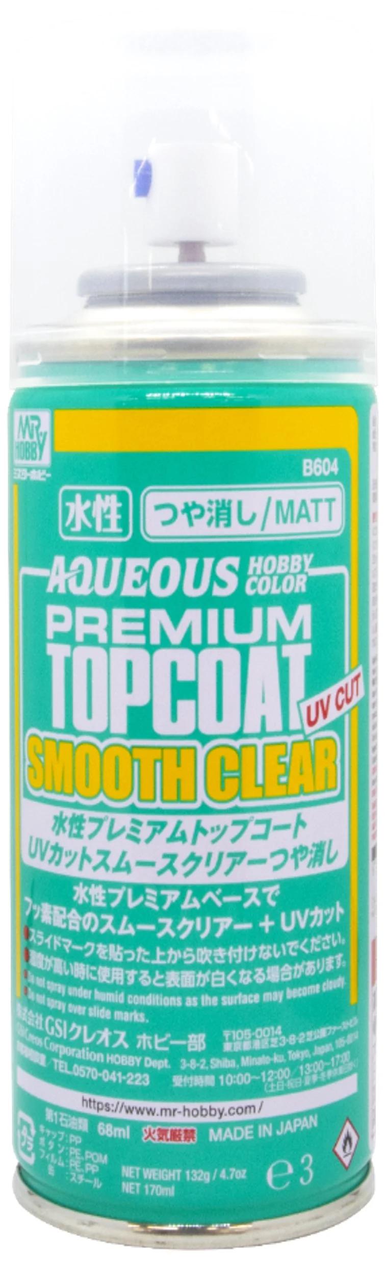 Mr. Hobby Aqueous Premium Top Coat Matt (B604) 170 ml — official product photo 1
