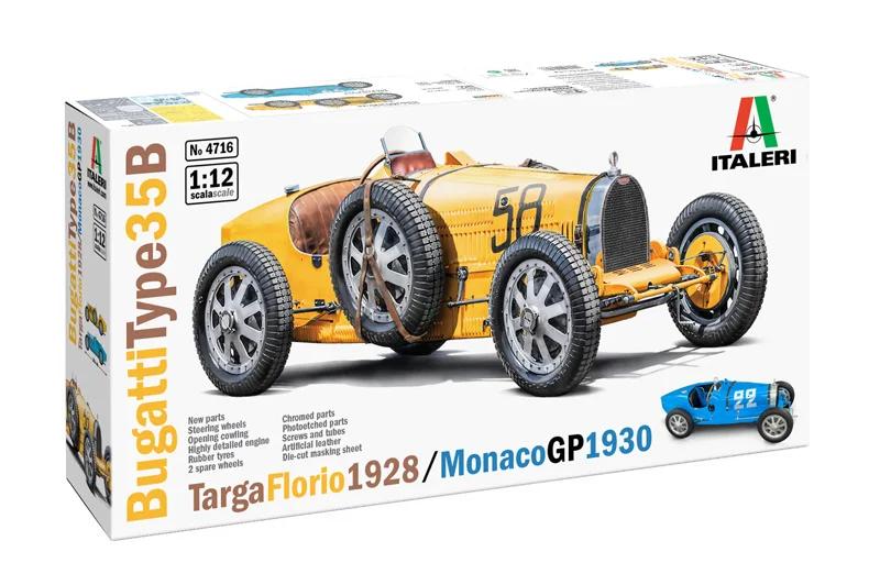 Italeri 1/12 Buggatti 35b Florio 28 Model Kit — official product photo 2