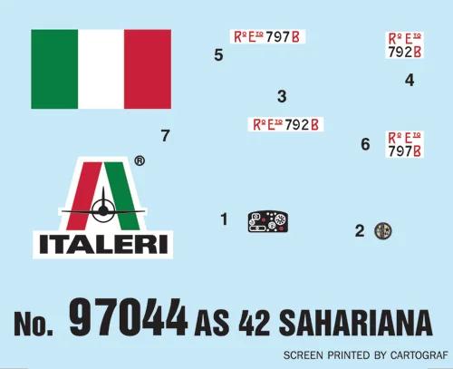 Italeri 1/72 As 42 Sahariana Model Kit — official product photo 2