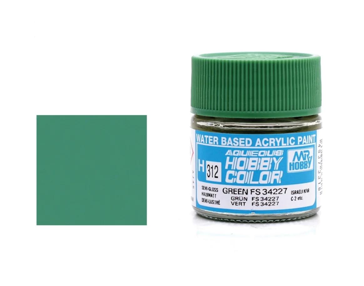 Mr. Hobby Aqueous Hobby Color H312 Green (FS34227) Semi-Gloss 10ml — product photo