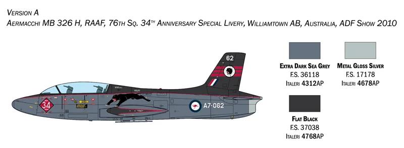 Italeri 1/48 Aermacci Mb 326 Model Kit — official product photo 4