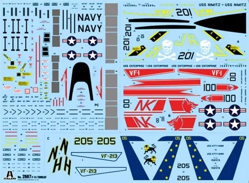 Italeri F14a Tomcat US Navy Fighter 48 Model Kit — official product photo 2