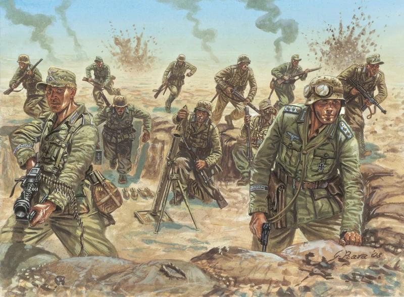 Italeri 1/72 WWII Dak Infantry Model Kit — official product photo 1