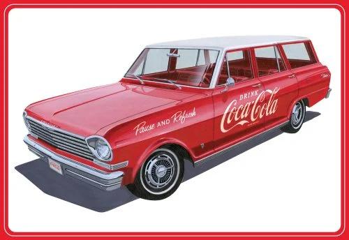 AMT 1/25 63 Chevy II Nova Wagon W Crate Model Kit — box art