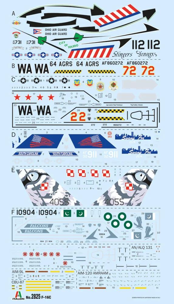 Italeri 1/48 F-16C Fighting Falcon Model Kit — official product photo 2