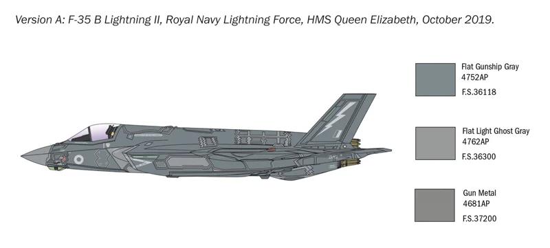 Italeri 1/72 F-35B Lightning II V Syol Model Kit — official product photo 4