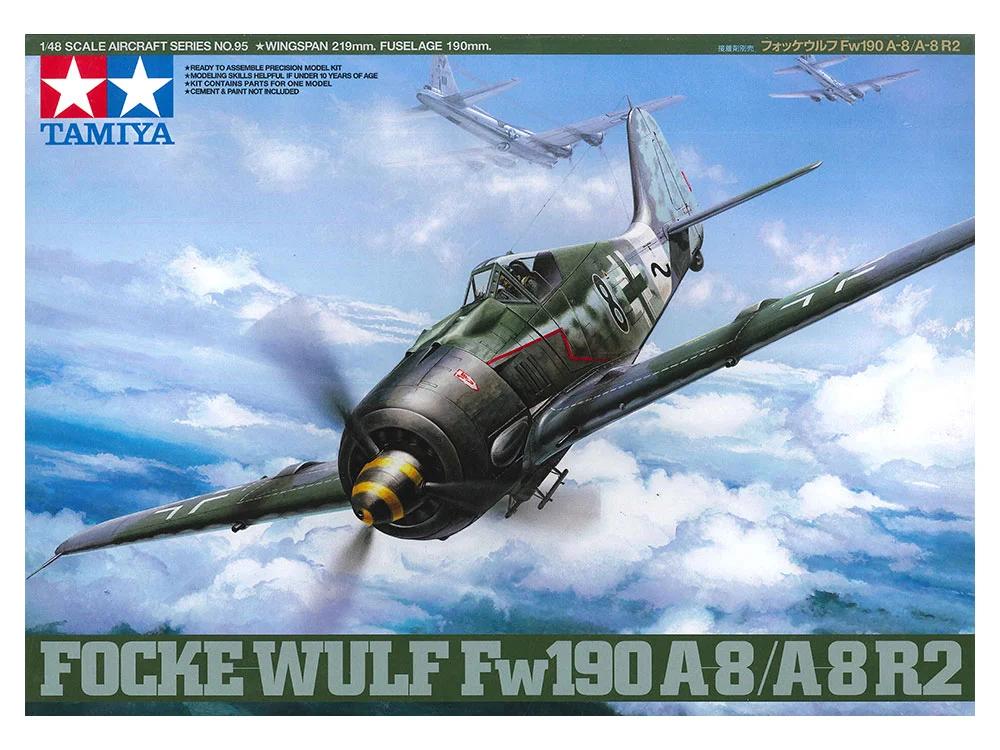 Tamiya 1/48 Focke Wulf Fw-190a-8 R2 Model Kit — official product photo 1