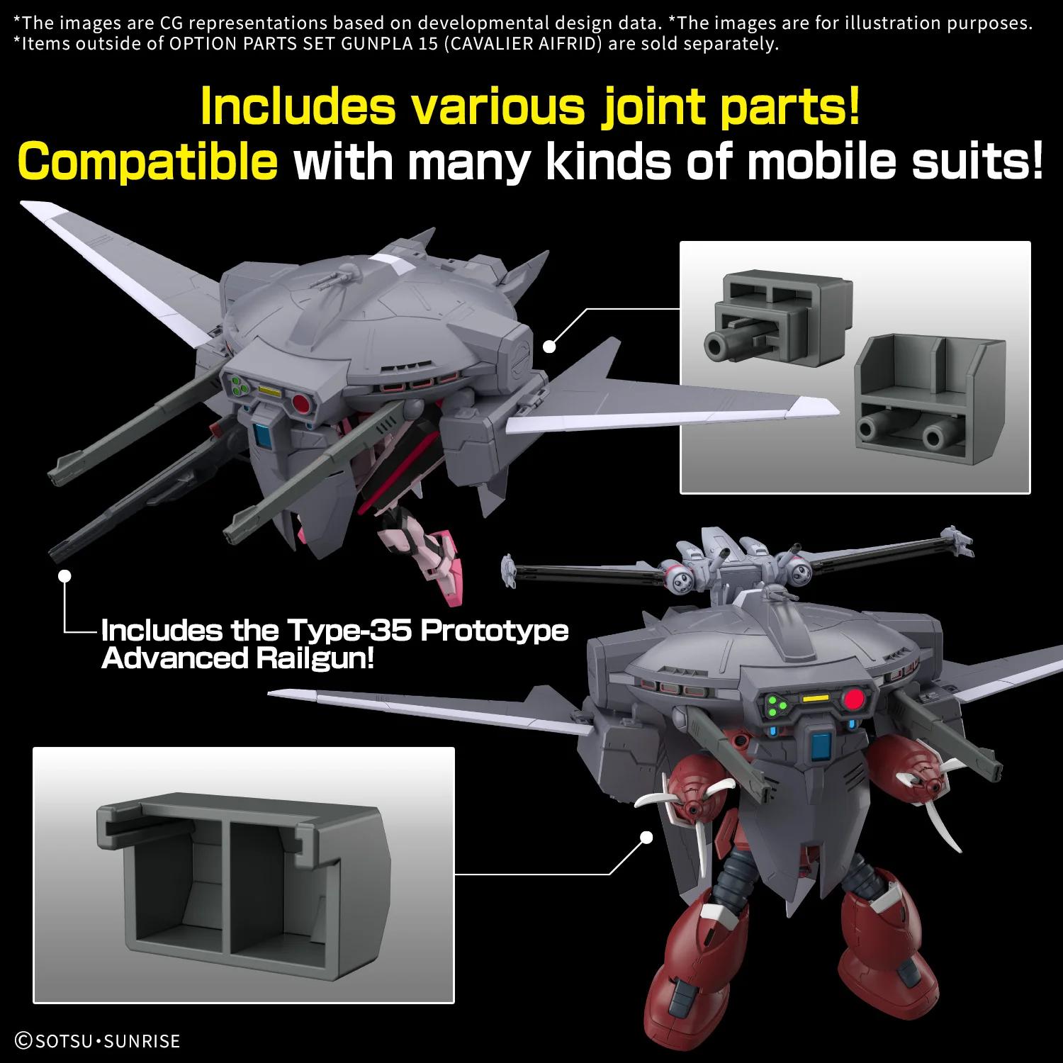 Bandai Option Parts 15 Cavalier Alfried Model Kit — official product photo 3