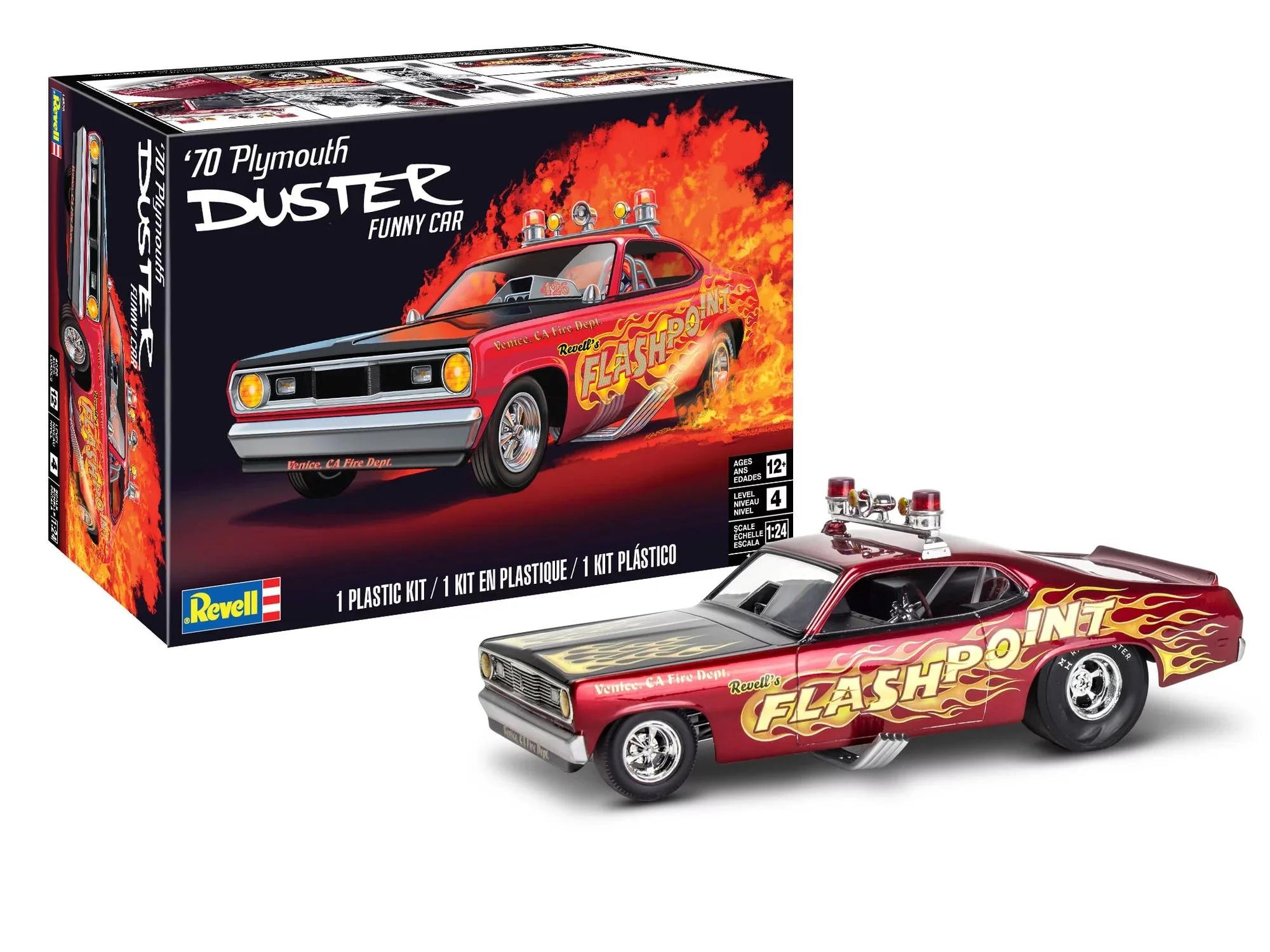 Revell 1/24 70 Plymouth Duster Funny Car Model Kit — official product photo 1