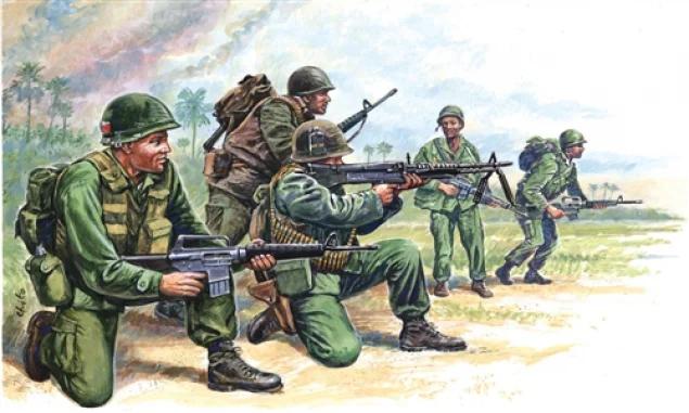 Italeri US Army Special Forces Nam 72 Model Kit — box art