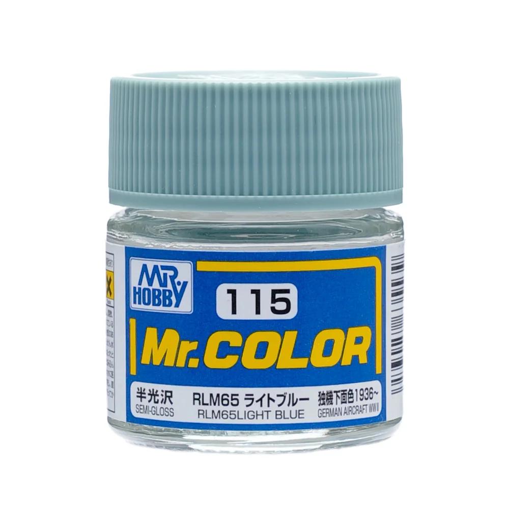 Mr. Hobby Mr. Color RLM65 Light Blue (C115) 10 ml — official product photo 1