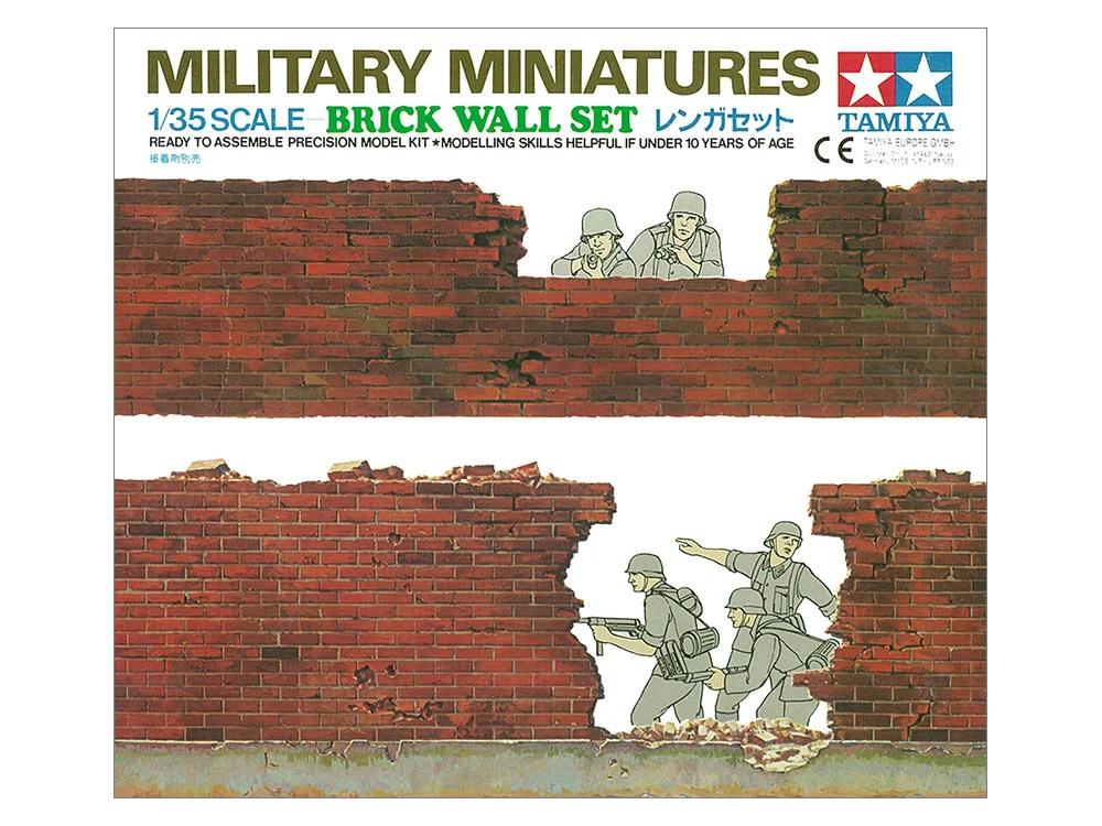 Tamiya 1/35 Brick Wall Set Model Kit — official product photo 1