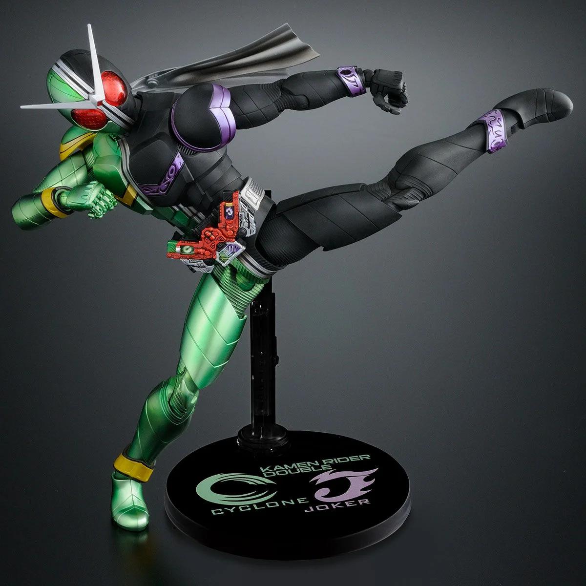 Bandai Kaman Rider Double Cyclone Joker Fig-ris Model Kit — official product photo 4