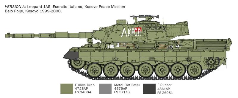 Italeri 1/35 Leopard 1a5 Model Kit — official product photo 4