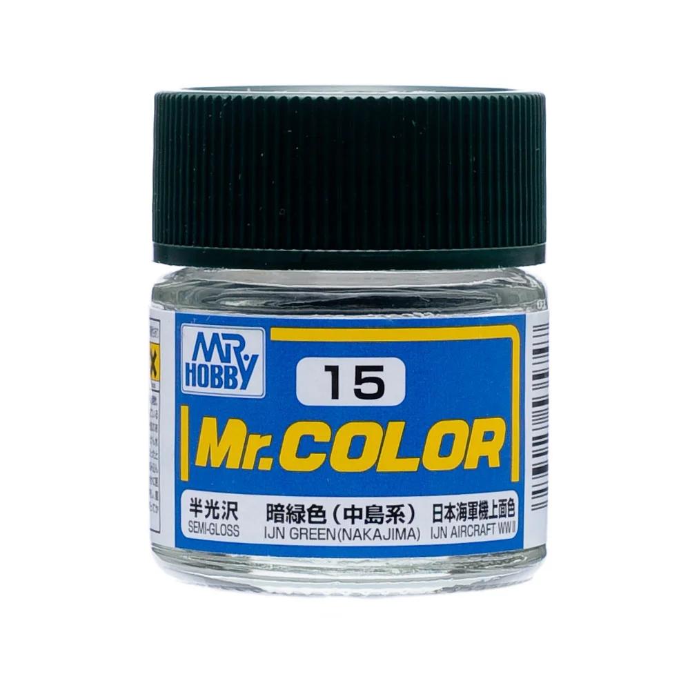 Mr. Hobby Mr. Color IJN Green (Nakajima) (C15) 10 ml — official product photo 1