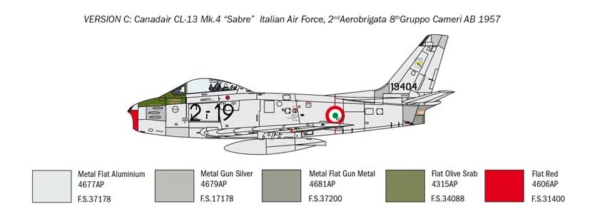 Italeri 1/48 F-86E Sabre — official product photo 5