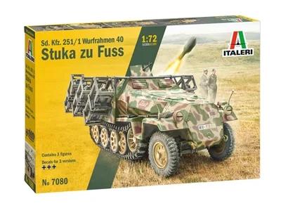 Italeri 1/72 SD Kfz 251 1 Stuka Zu Fuss Model Kit — box art