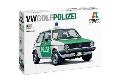 Italeri 1/24 Vw Golf Polizei Model Kit — box art