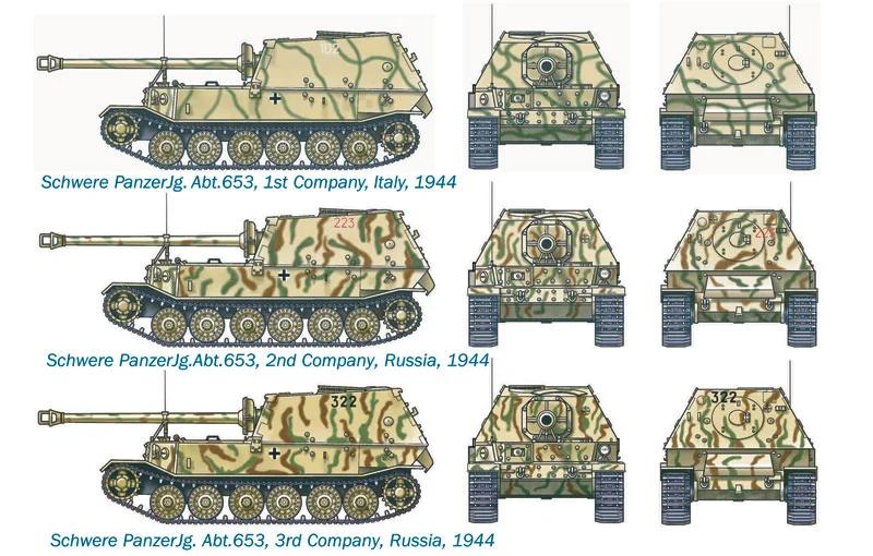 Italeri Sdkfz184panzer Jg Elefnt Tnk72 Model Kit — official product photo 3