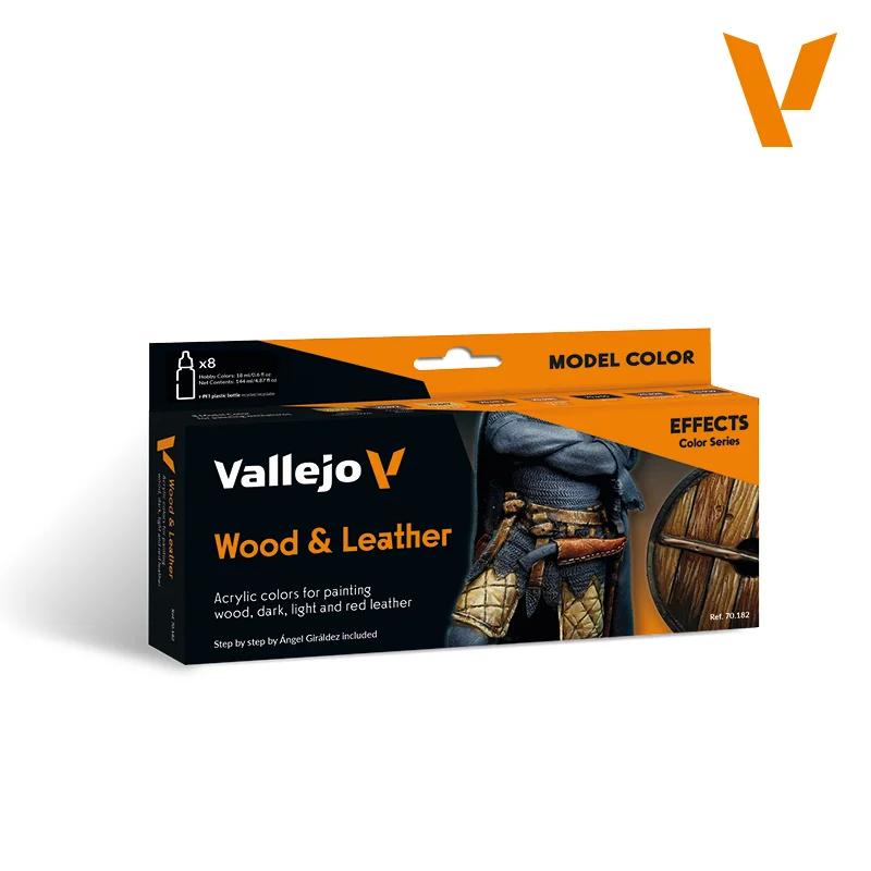 Vallejo Color Wood Leather Set 8 — product photo
