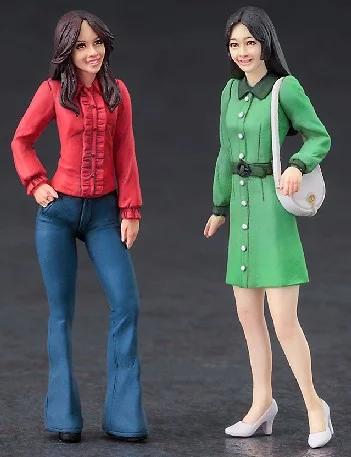 Hasegawa 1/24 Girl Figures Casual Dress Model Kit — box art