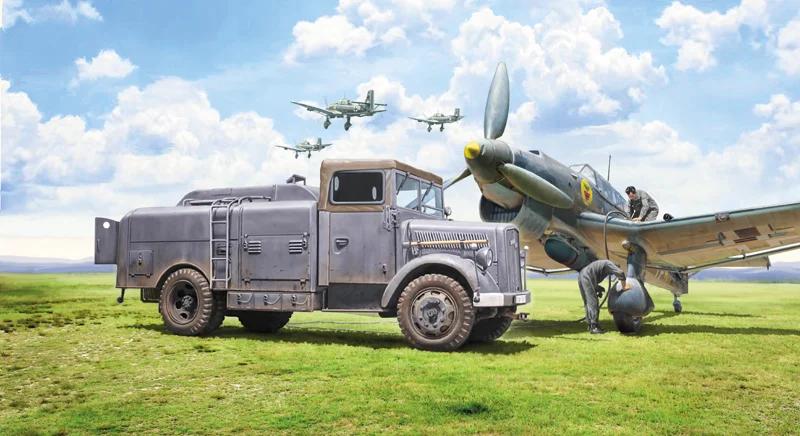 Italeri 1/48 Opel Blitz Tankwagen Kfz 385 Model Kit — official product photo 1
