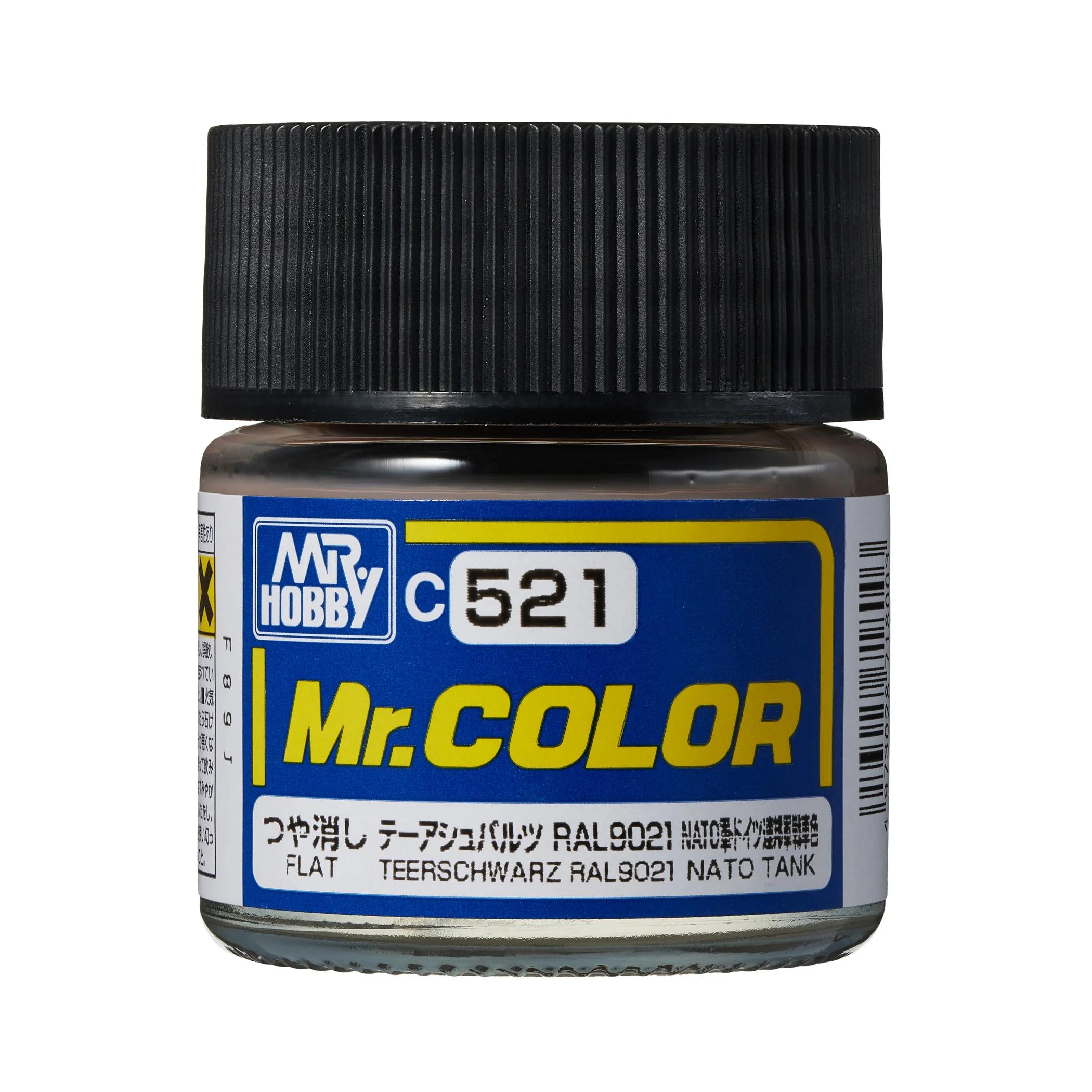 Mr. Hobby Mr. Color Teerschwarz (C521) 10 ml — official product photo 1