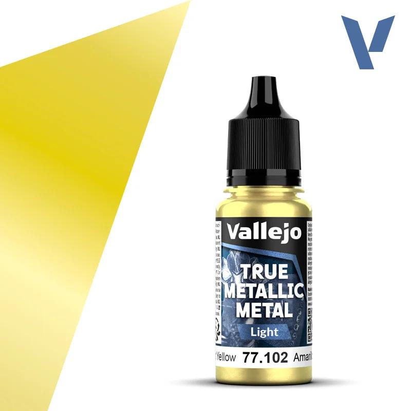 Vallejo True Metallic Radiant Yellowlight6pk — product photo