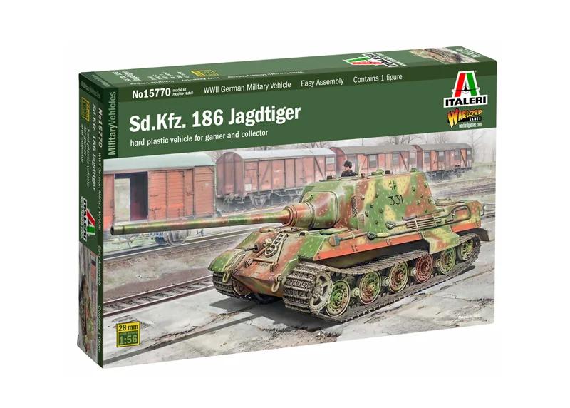Italeri 1/56 SD Kfz 186 Jagdtiger Model Kit — official product photo 2