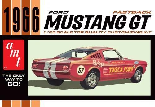 AMT 1/25 66 Ford Mustang Fastback 2 2 Model Kit — box art