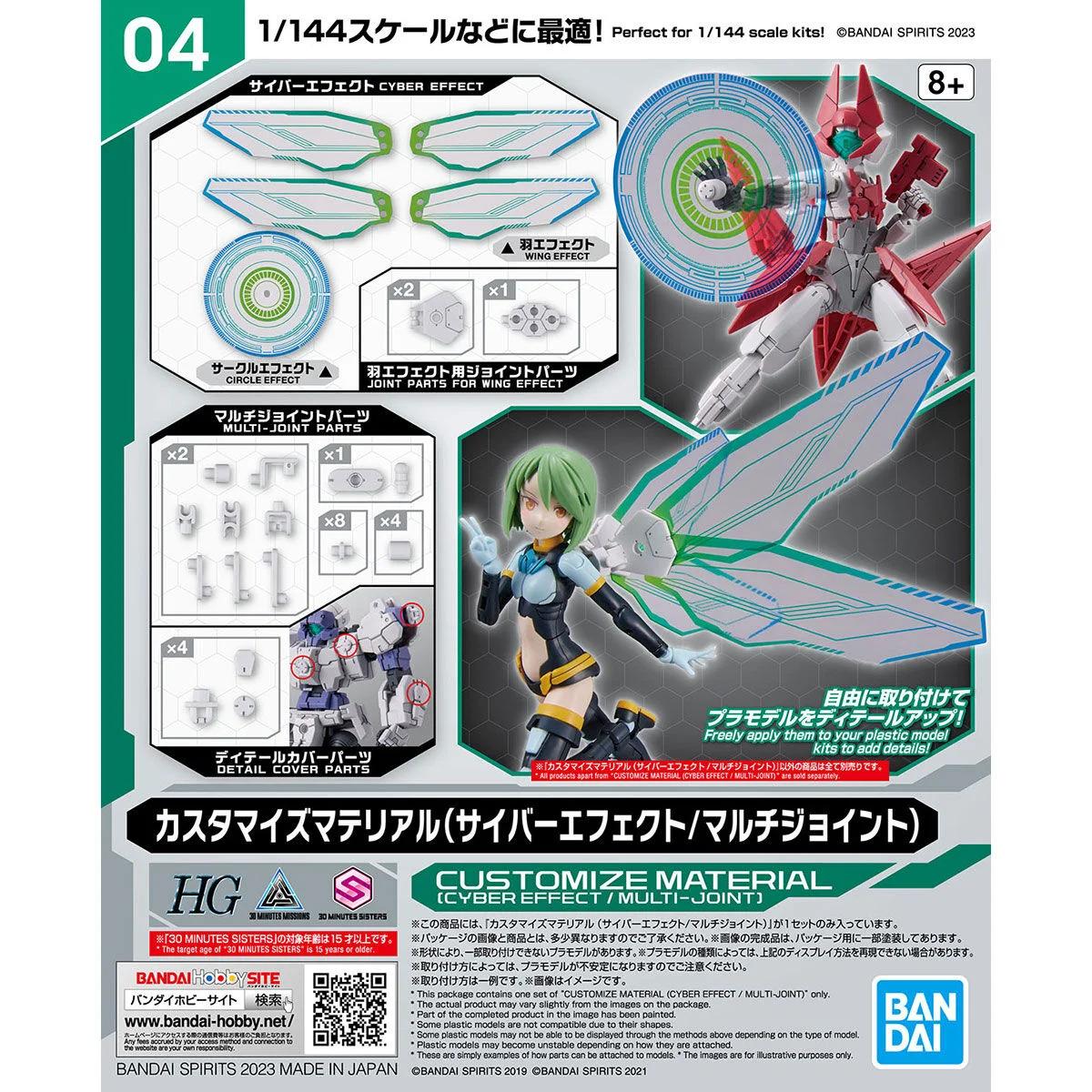 Bandai Customized Material Cyber Effect Multi Model Kit — official product photo 3