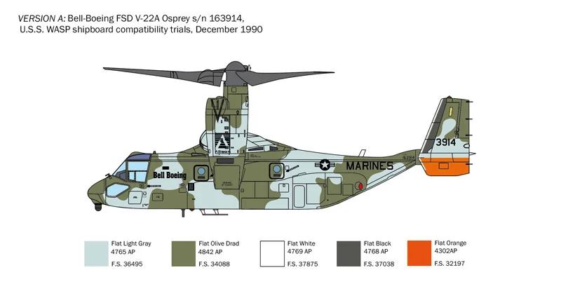 Italeri 1/72 V-22 Osprey Model Kit — official product photo 3