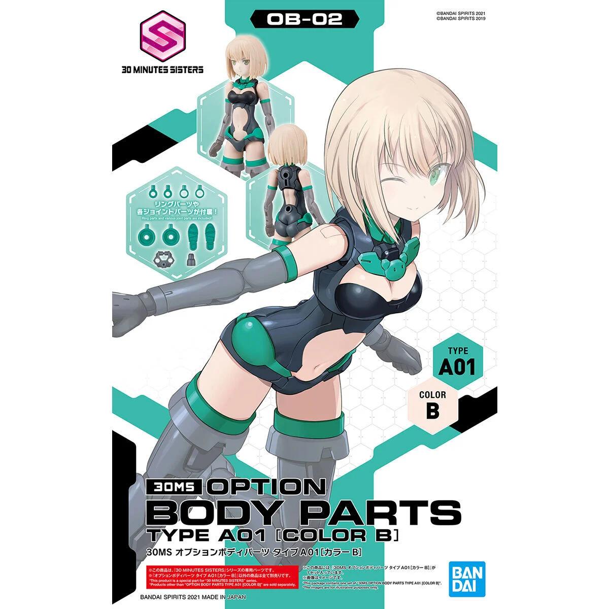 Bandai 1/144 30MS Option Body Parts A01color B Model Kit — official product photo 1