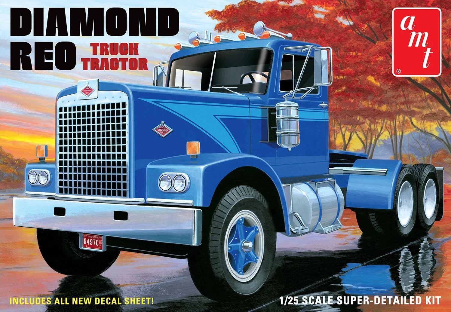 AMT 1/25 Diamond Reo Truck Tractor Model Kit — box art