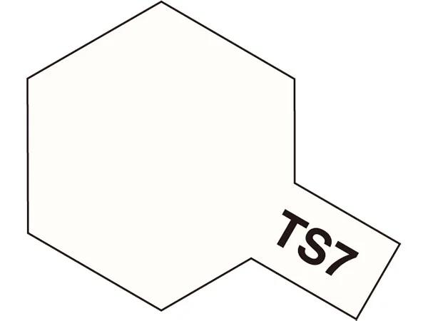 Tamiya Ts-7 Racing White Spray — official product photo 1