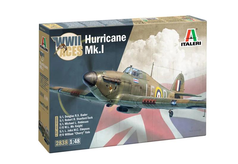Italeri 1/48 Hurricane MK 1 Aces Model Kit — box art
