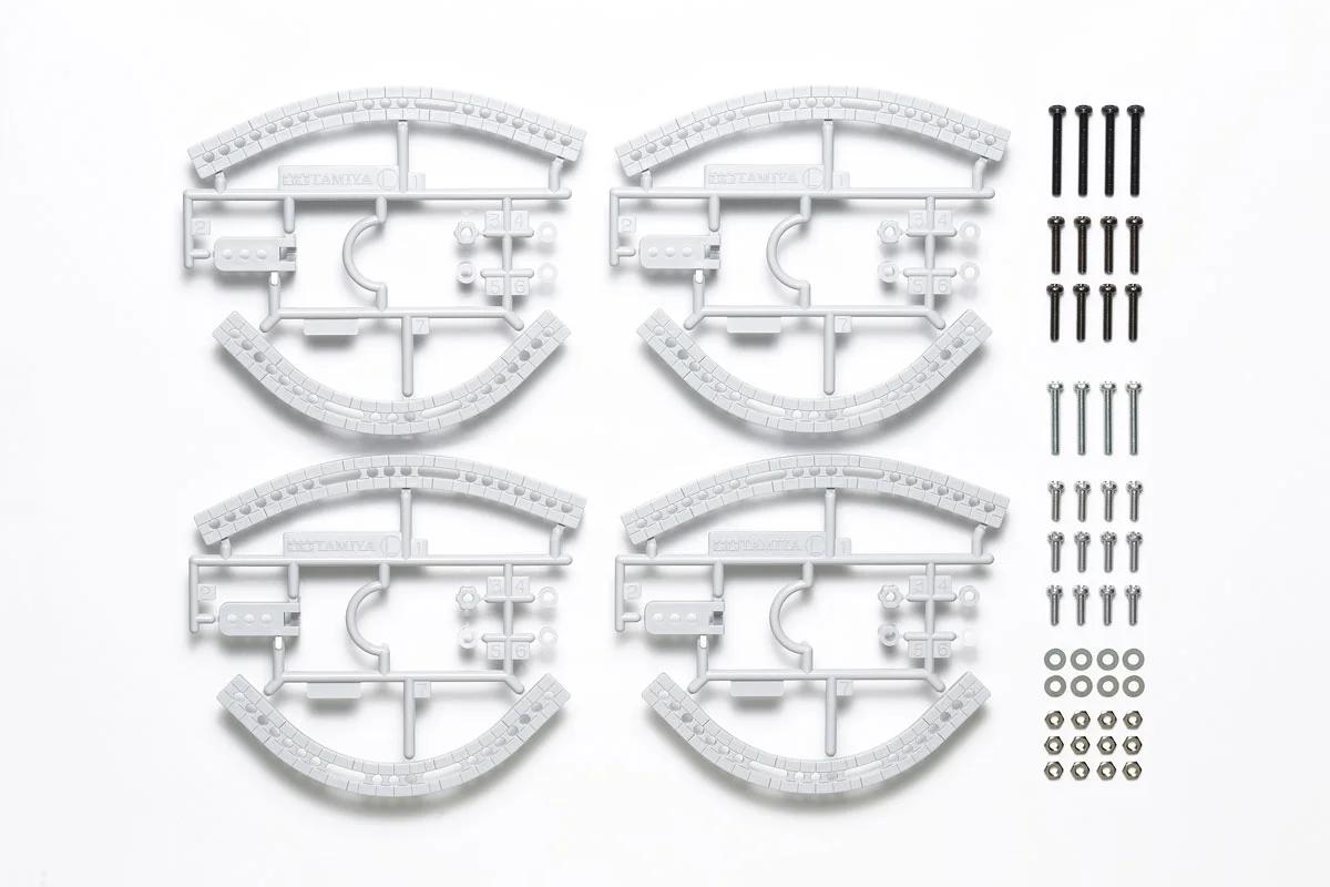 Tamiya Curved Universal Arm Set Model Kit — official product photo 1