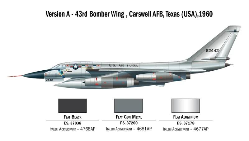 Italeri 1/72 B-58 Hustler Model Kit — official product photo 4