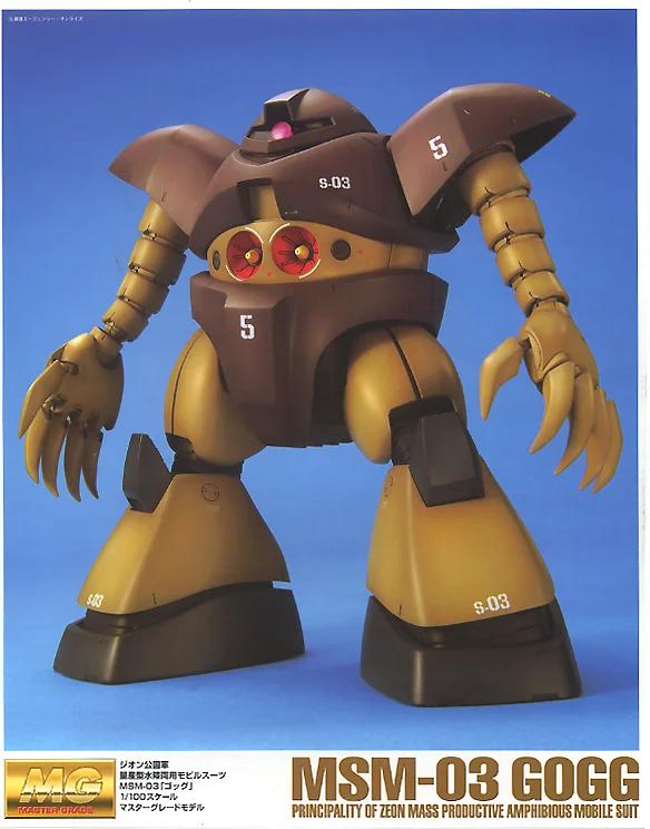 Bandai 1/100 MG MSM-03 Gogg Model Kit — product photo 3