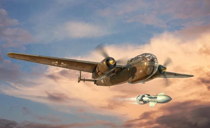 Italeri 1/72 K-2 Do 217k-1 W Fritz X Guided Bomb Model Kit — box art