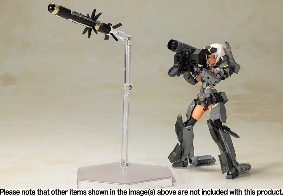 Kotobukiya Frame Arms Girl Gourai-Kai (Black) w/ FGM148 Type Anti-Tank Missile Model Kit - Image 5 of 15