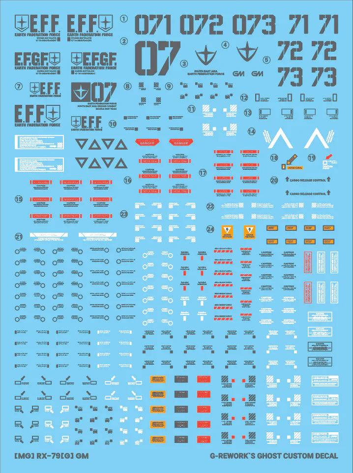 G-Rework 1/100 MG RGM-79[G] GM Ground Type Custom Decals - Image 21 of 21
