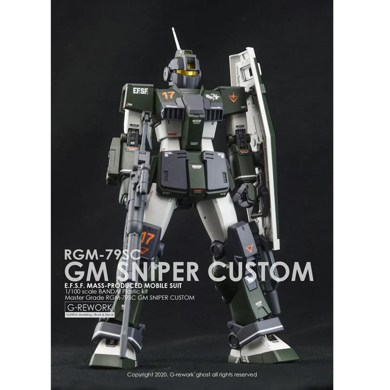 G-Rework 1/100 MG RGM-79SC GM Sniper Custom Decals — product photo