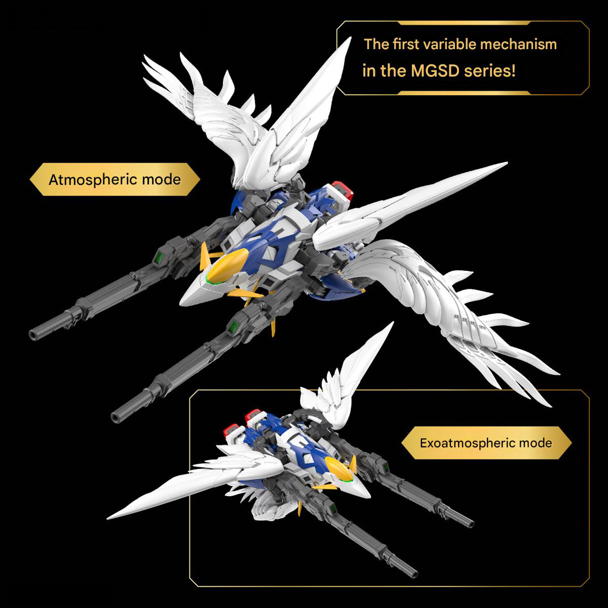 Bandai MGSD XXXG‑00W0 Wing Gundam Zero EW Model Kit - Image 7 of 13