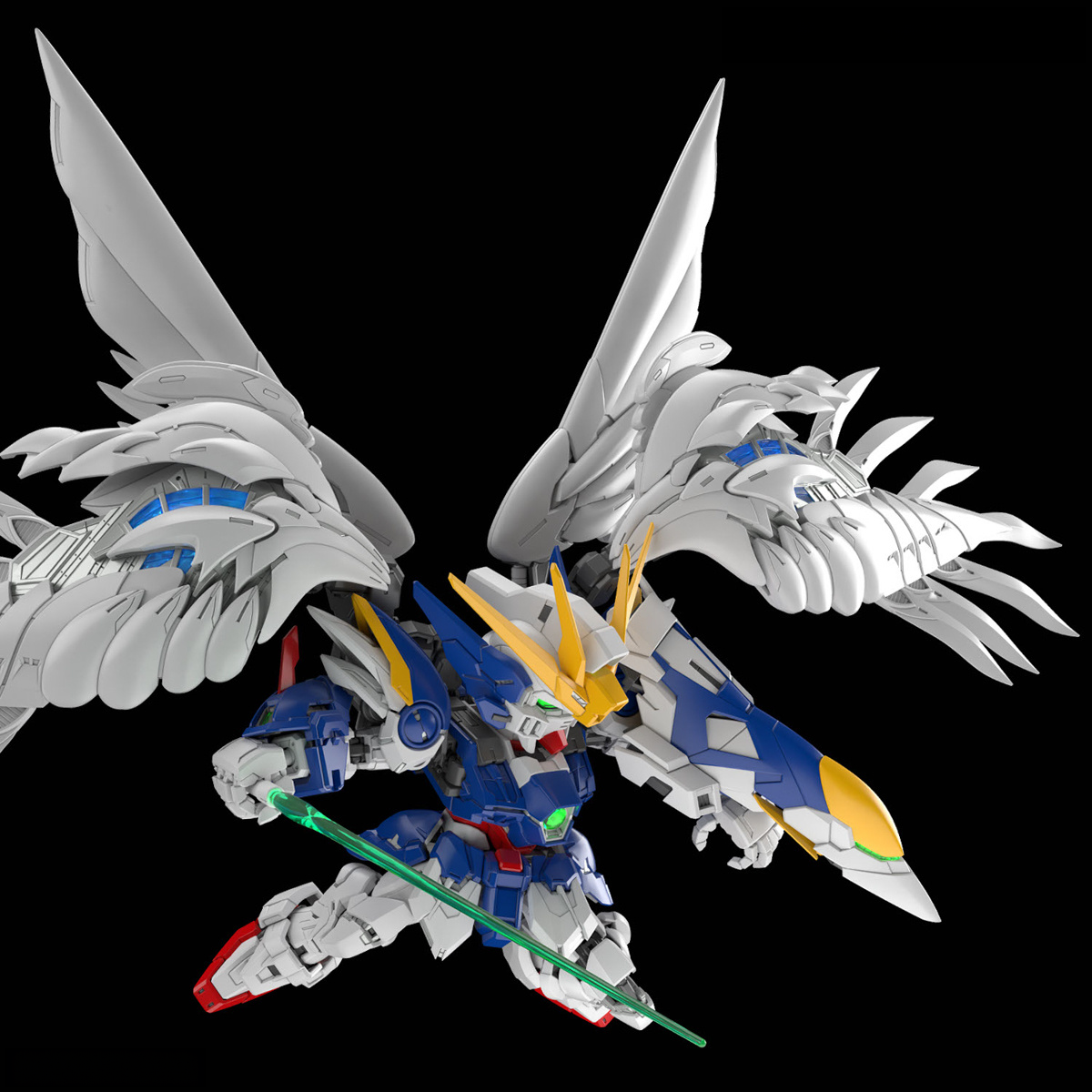 Bandai MGSD XXXG‑00W0 Wing Gundam Zero EW Model Kit - Image 9 of 13